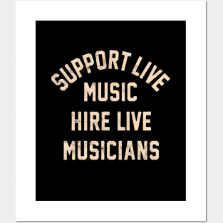 Support Live Music Hire Live Musicians Bands Artists Singers Posters and Art